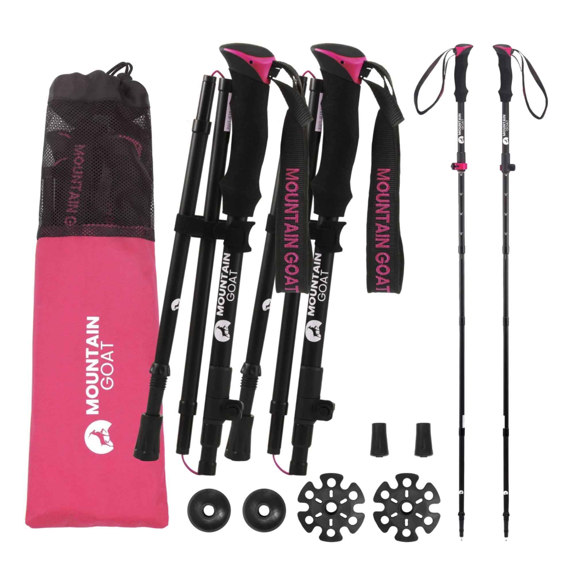 Kije do nordic walking Mountain Goat PRO+ Pink