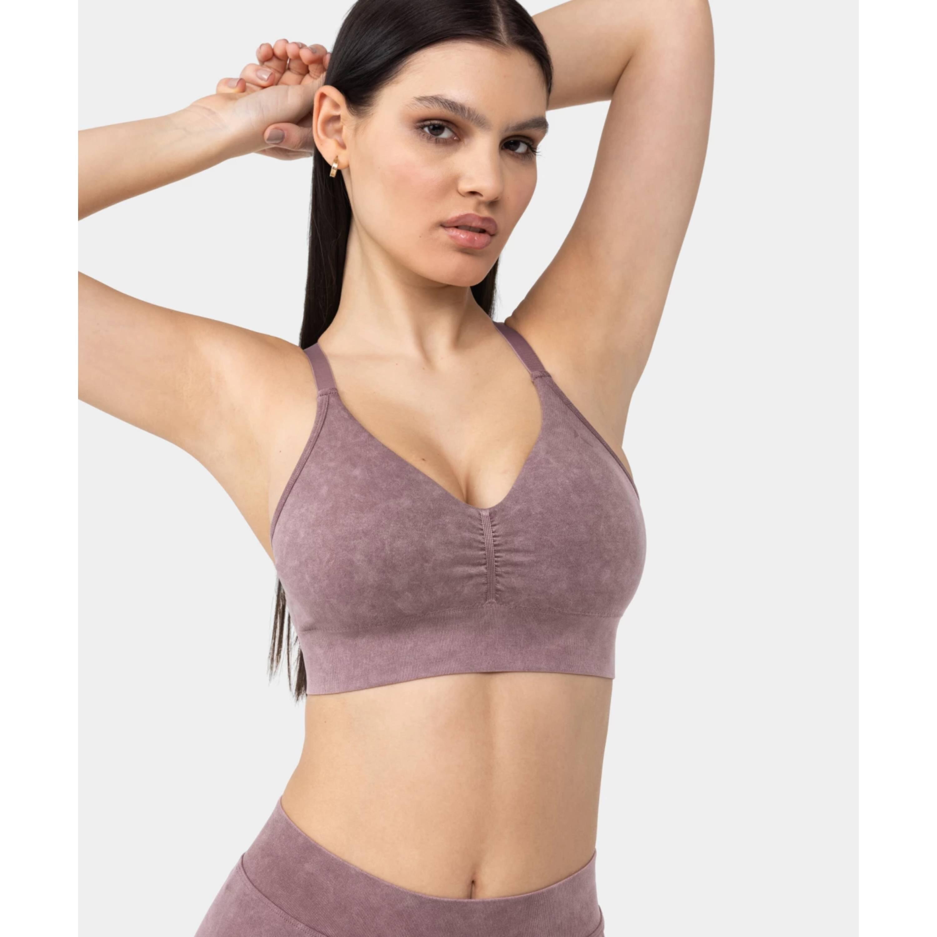 Biustonosz Carpatree Marble Story bezszwowy różowy