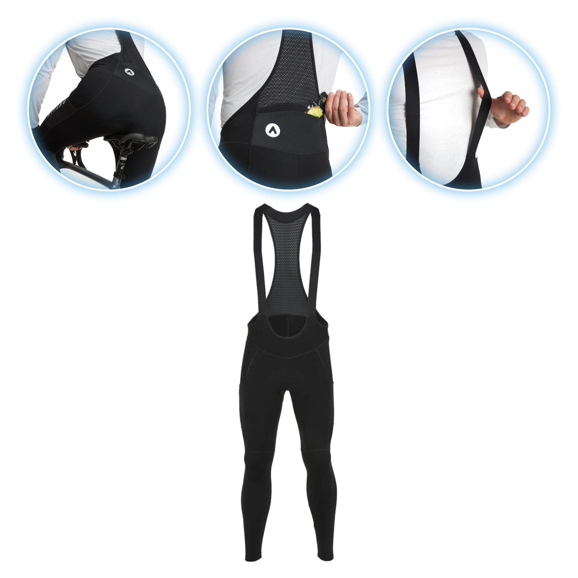 Spodnie rowerowe męskie ATTABO OFREE CARGO ocieplane