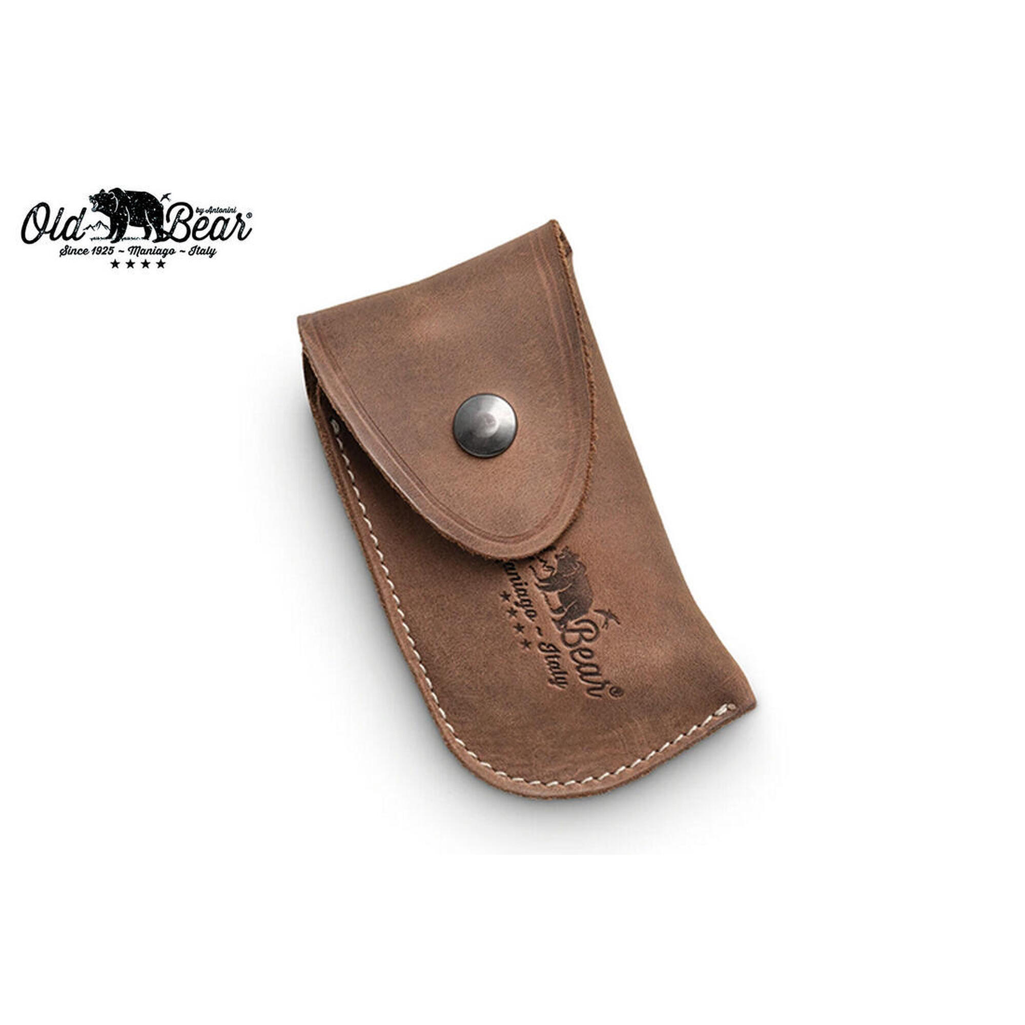 Etui skórzane do noża składanego Leather Brown Sheat 12,5 cm