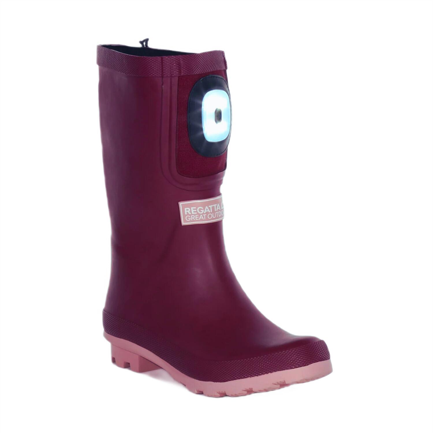 Kalosze turystyczne damskie Regatta Fairweather Shine z oświetleniem