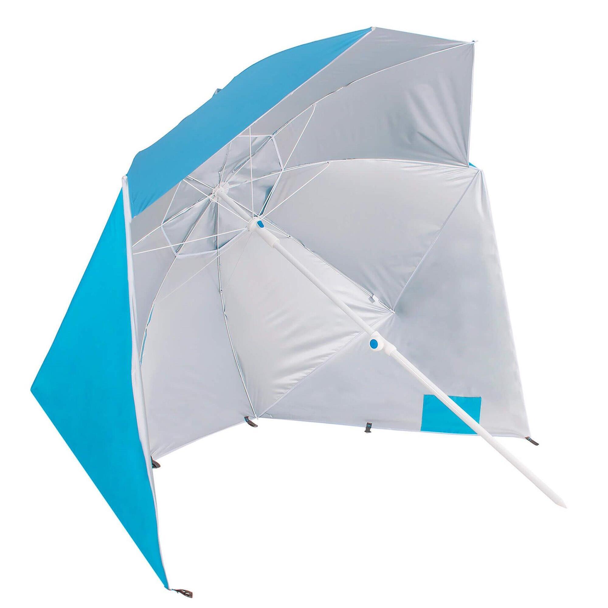 Parasol plażowy 180 cm namiot niebieski
