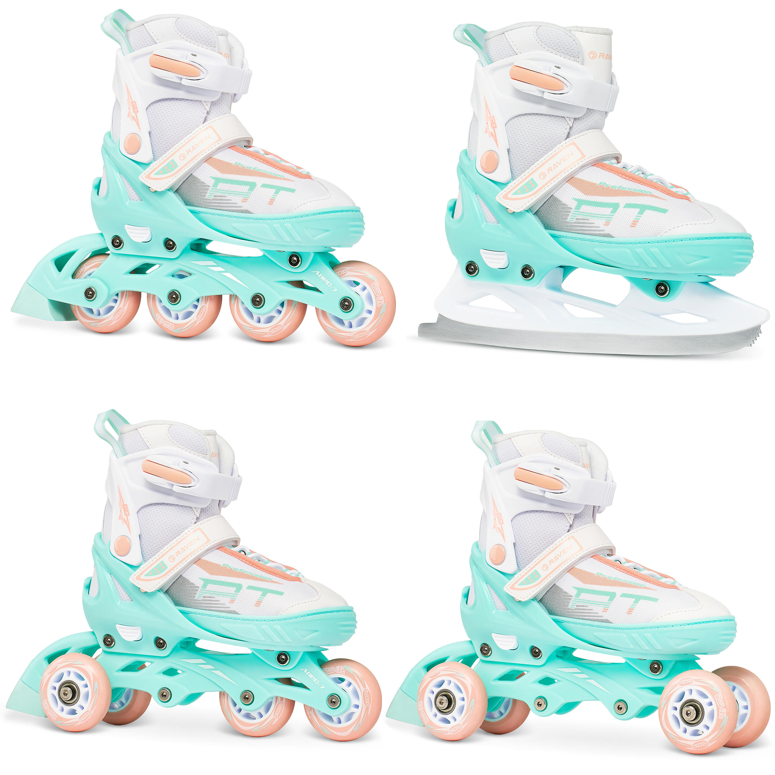 Rolki Wrotki Łyżwy Figurowe 4w1 Raven Profession