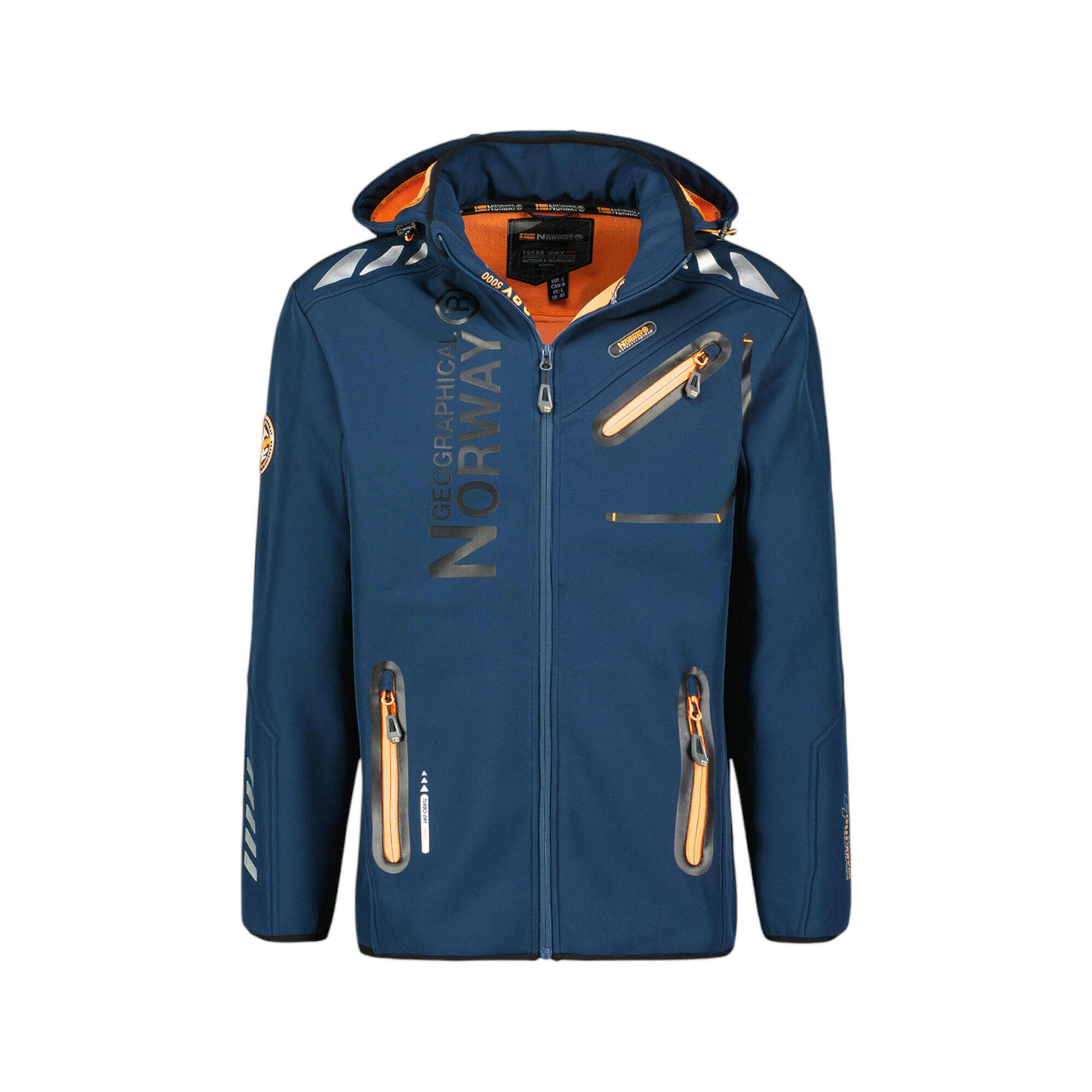 Kurtka męska softshell Geographical Norway ROYAUTE Navy/Orange.