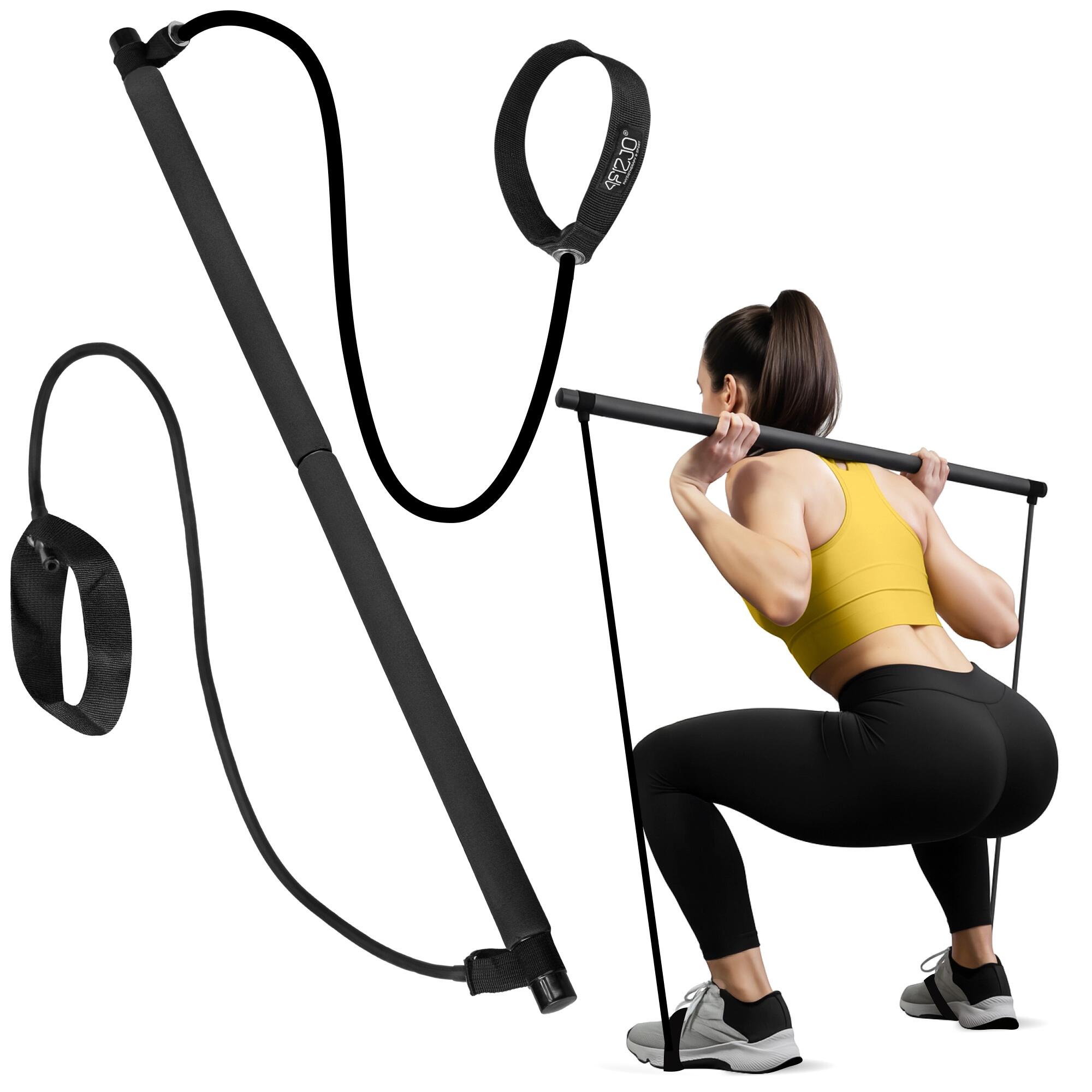 Drążek treningowy z ekspanderami 4FIZJO