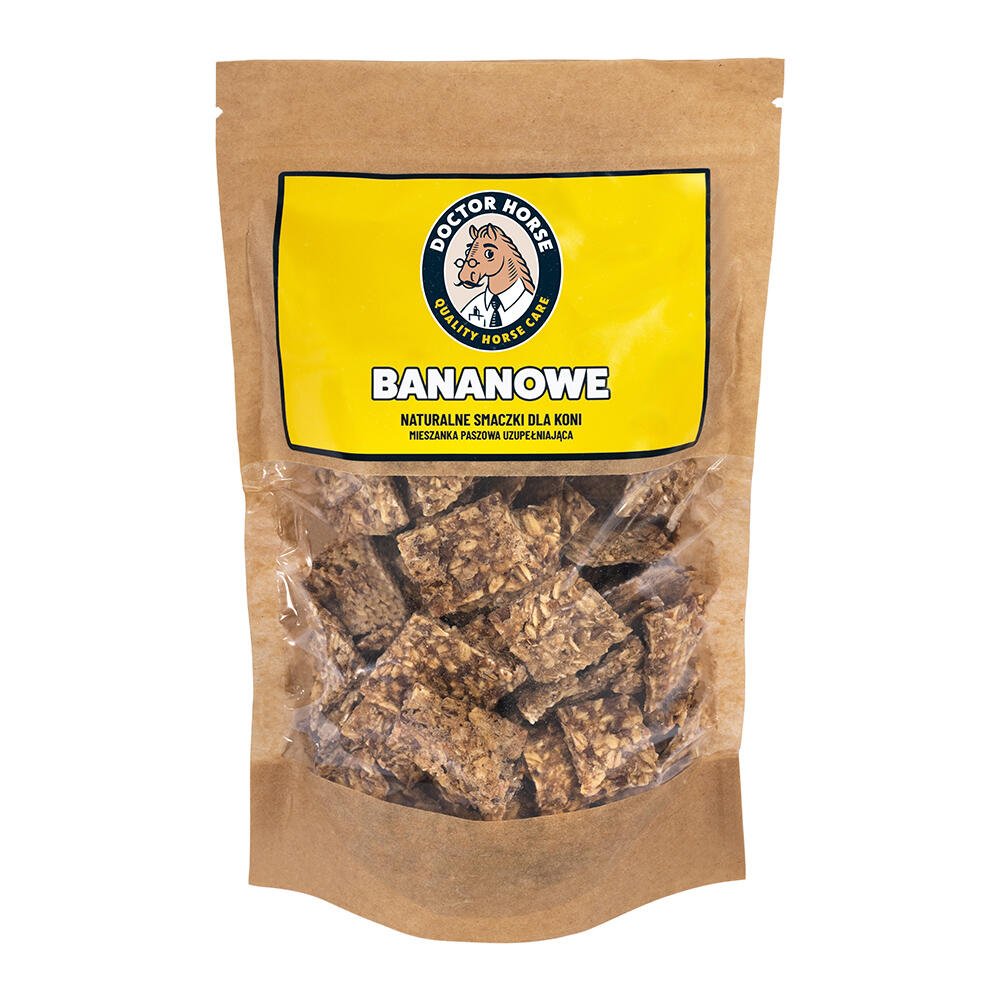 Bananowe – Naturalne Smaczki dla Koni 1L | Doctor Horse x Końska Cukierenka
