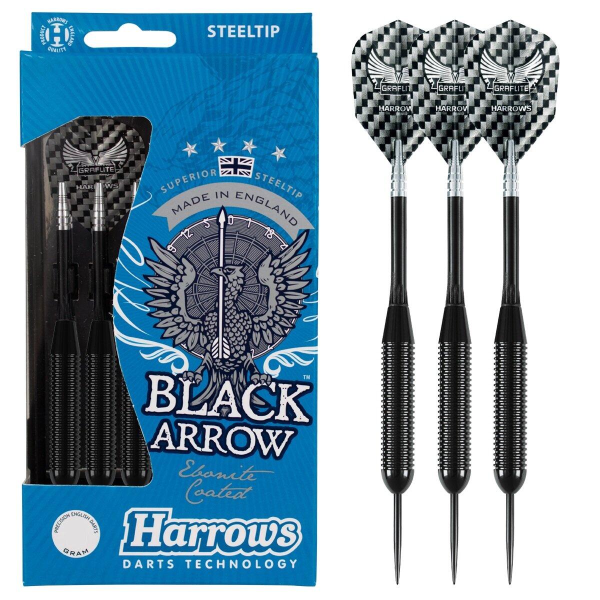Harrows rzutki Black Arrow Steeltip 19 gr czarne