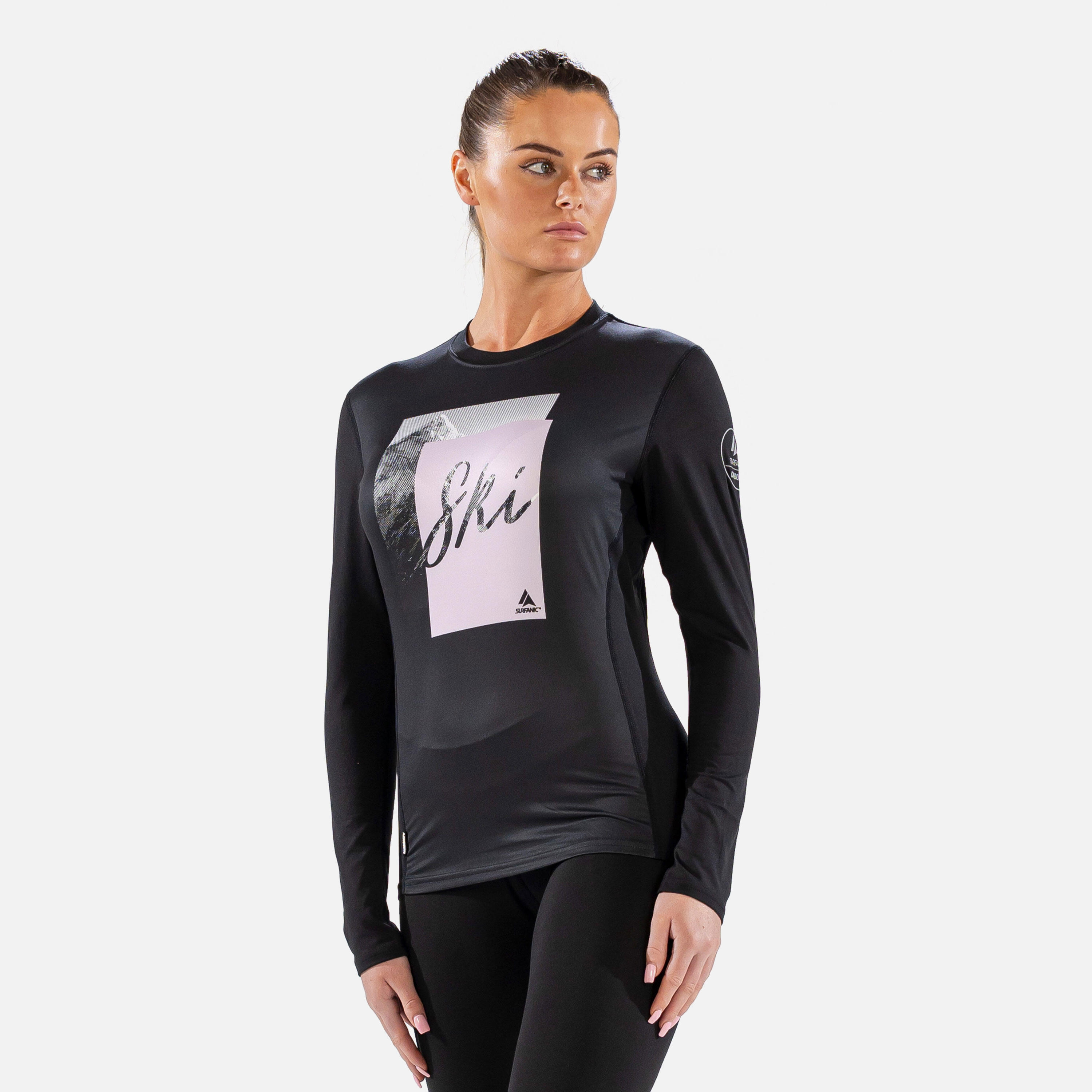 Surfanic Damska Koszulka Termoaktywna Carbon Dri – Aktywny Węgiel – SWU2604-020