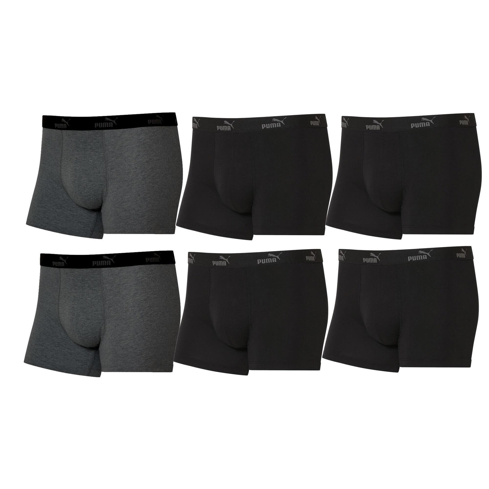 Bokserki majtki męskie Puma Boxershorts 6-pak bawełniane