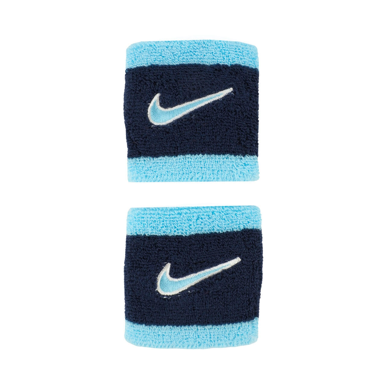 Frotki na rękę Nike Swoosh Wristbands 2 szt. granatowo-niebieskie N1012405403OS