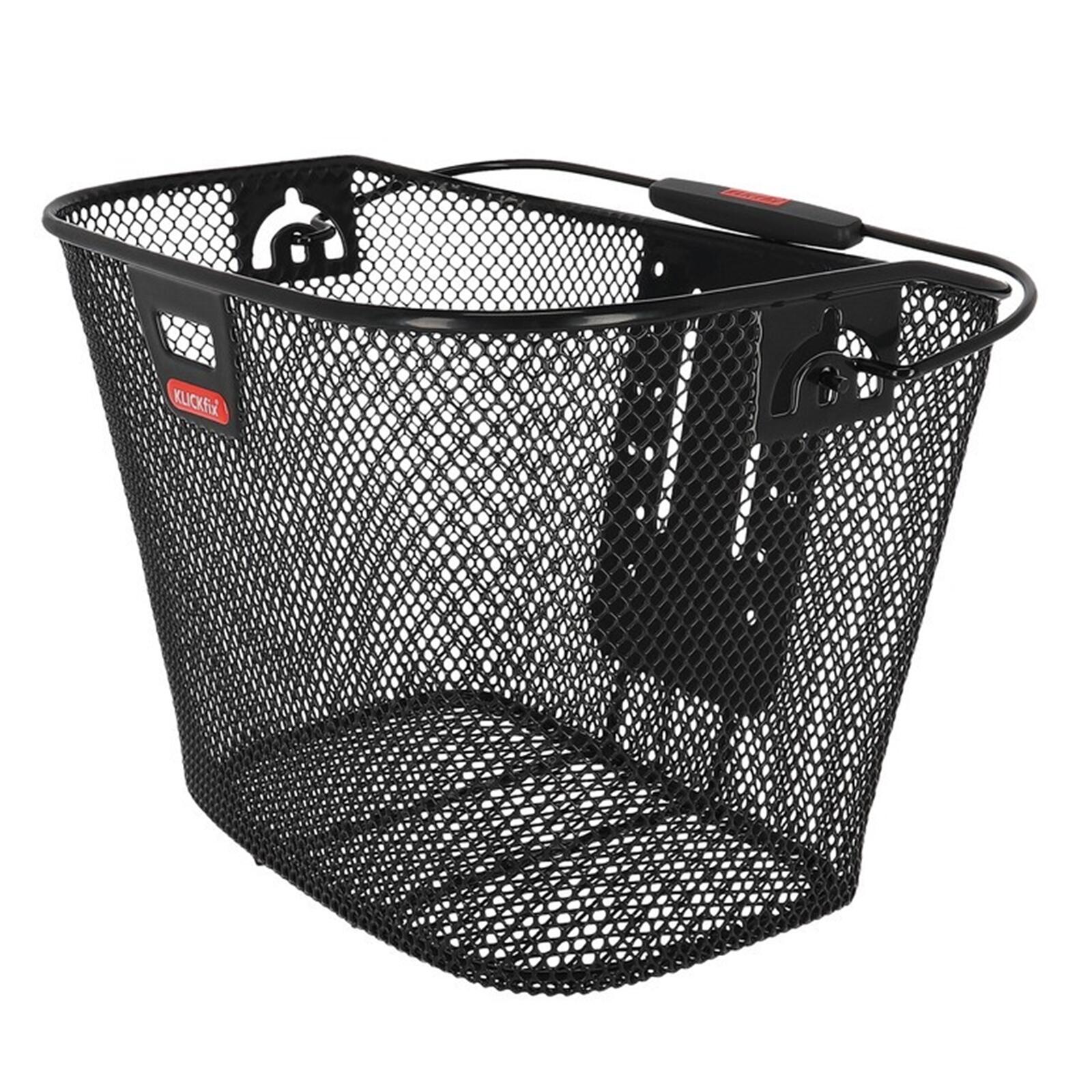 Klickfix Uni kosz na kierownicę czarny z regulowaną płytą adaptera