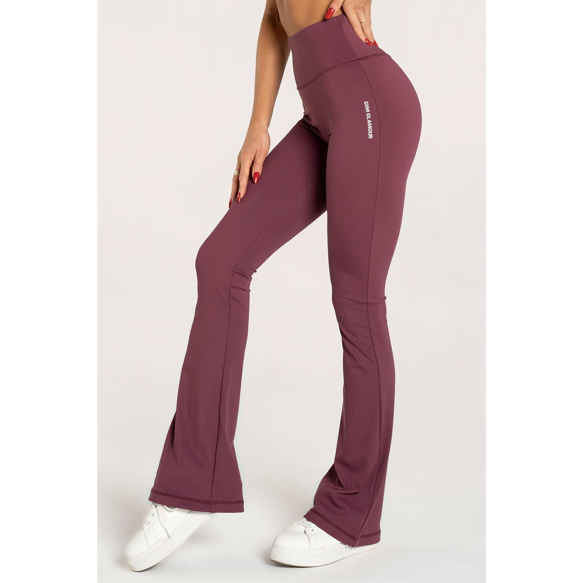 Spodnie fitness damskie Gym Glamour dzwony