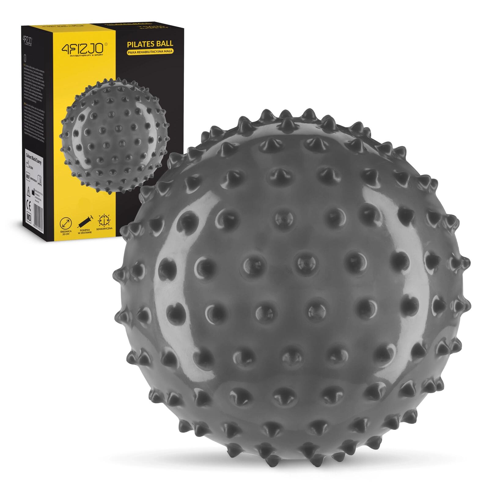 Piłka rehabilitacyjna z kolcami 4FIZJO 20 cm