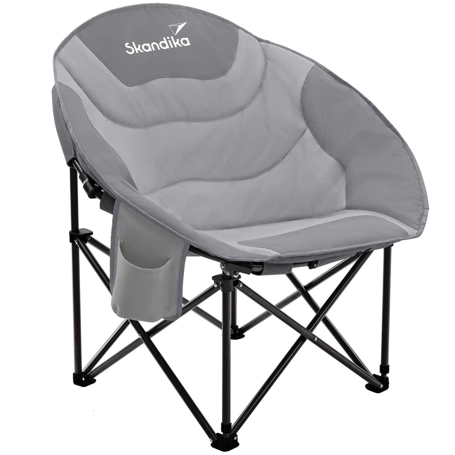 Krzesło kempingowe składane Moonchair Sirkka, do 150 kg, ze schowkiem termicznym