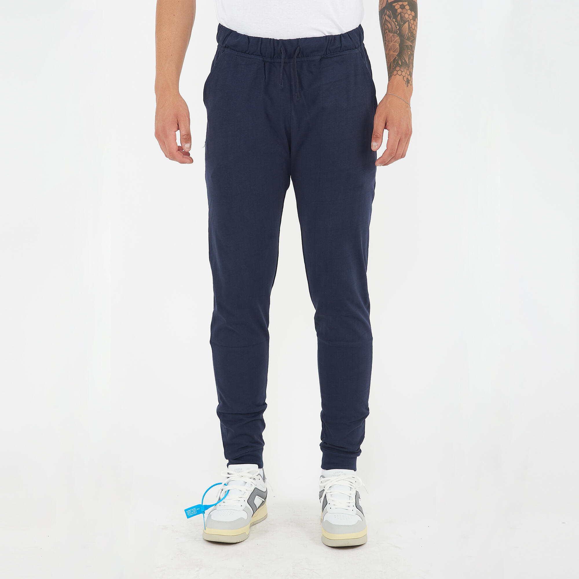 spodnie fitness męskie fiondo niebieskie