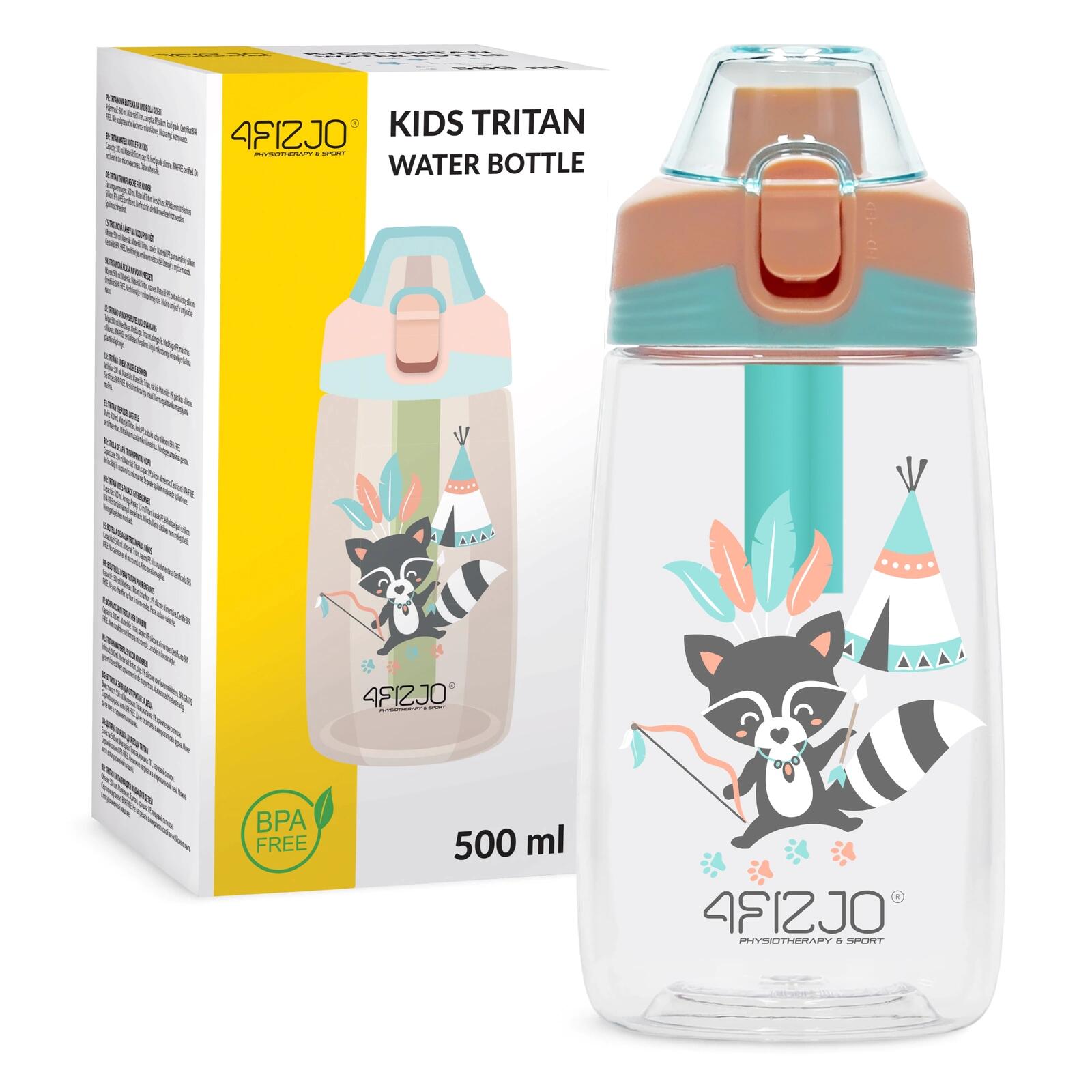 Bidon dla dziecka na wodę 4FIZJO 500 ml