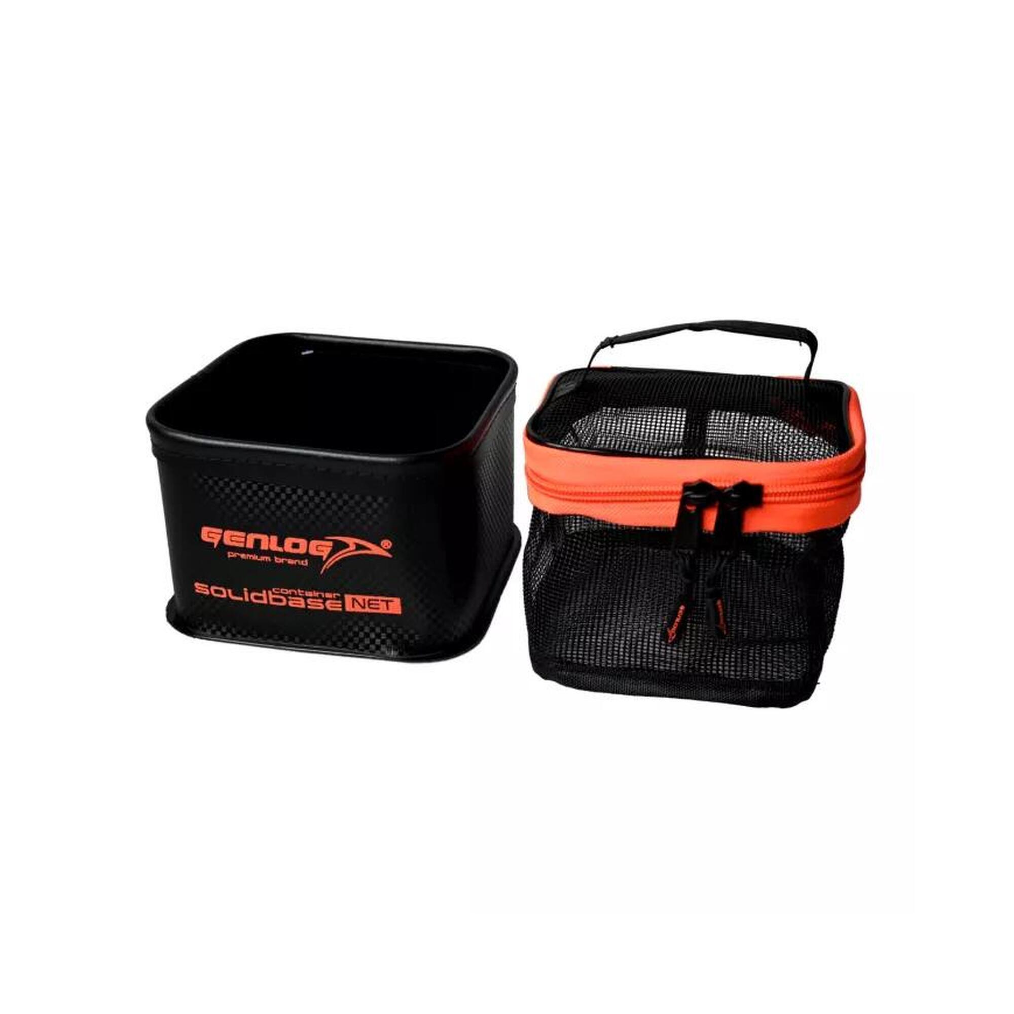 Pojemnik z siatką wędkarski EVA SOLID Base Carbon N-16x16x10