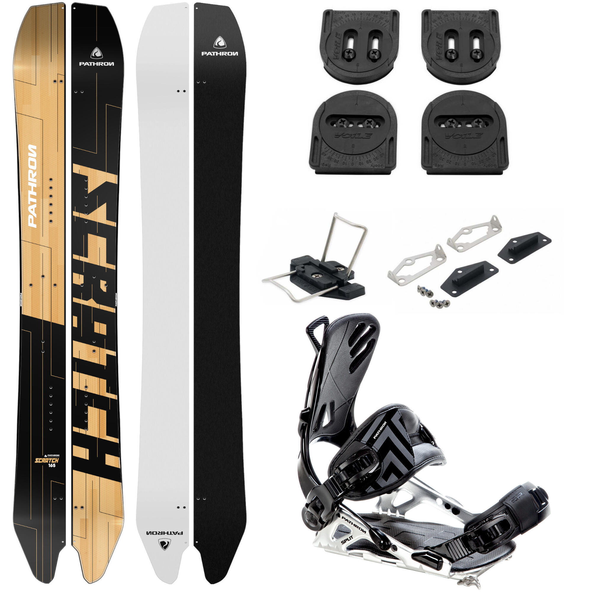 Zestaw Deska splitboardowa męska Pathron Scratch Split wiązania voile