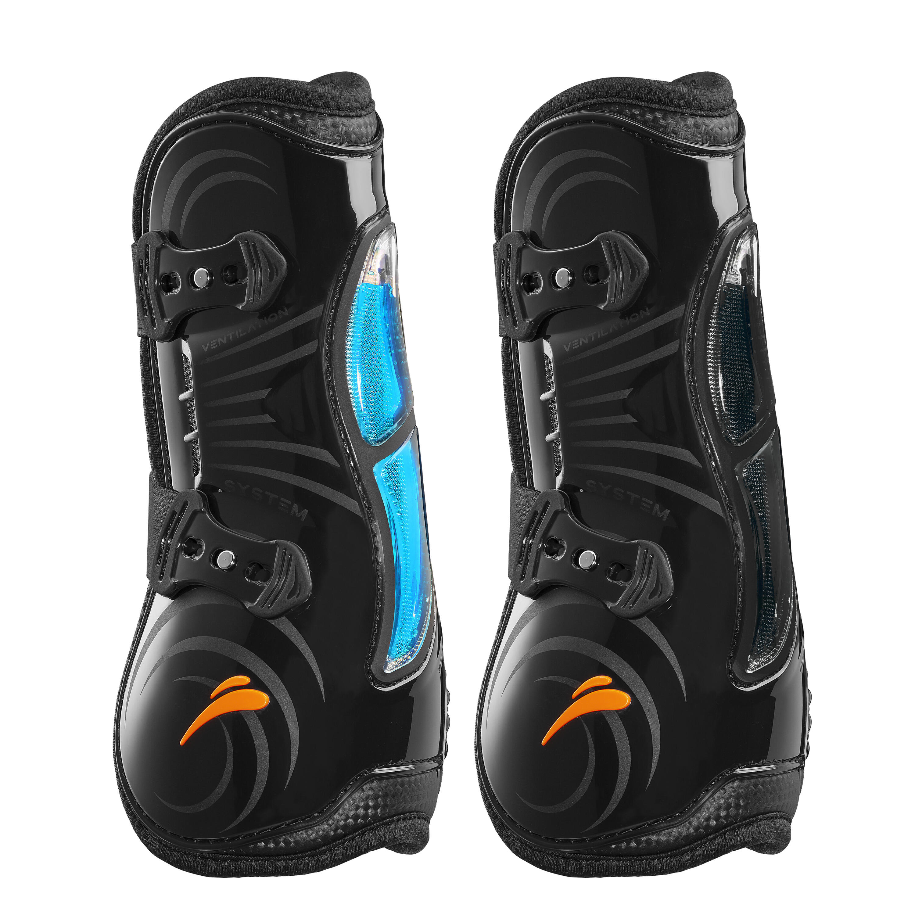 Otwarte ochraniacze na przednie nogi dla koni eQuick Airshock