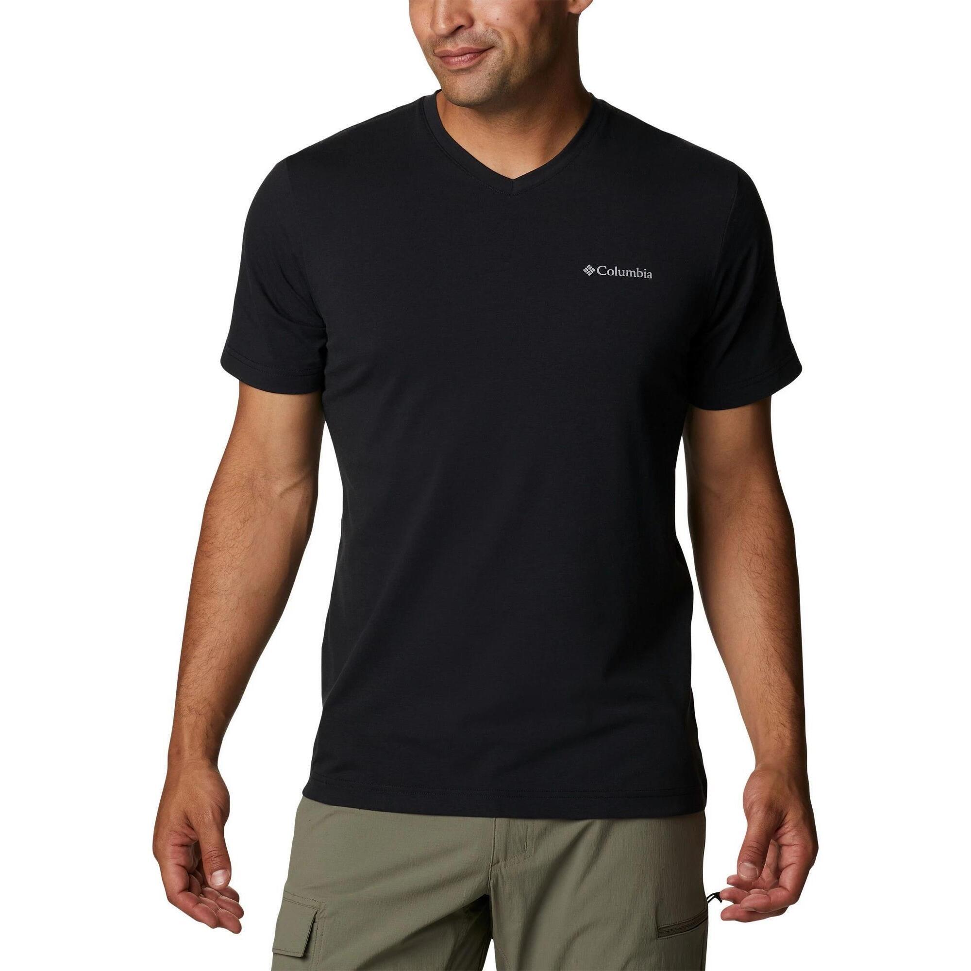 Koszulka sportowa męska Columbia Sun Trek V-Neck Short Sleeve z krótkim rękawem