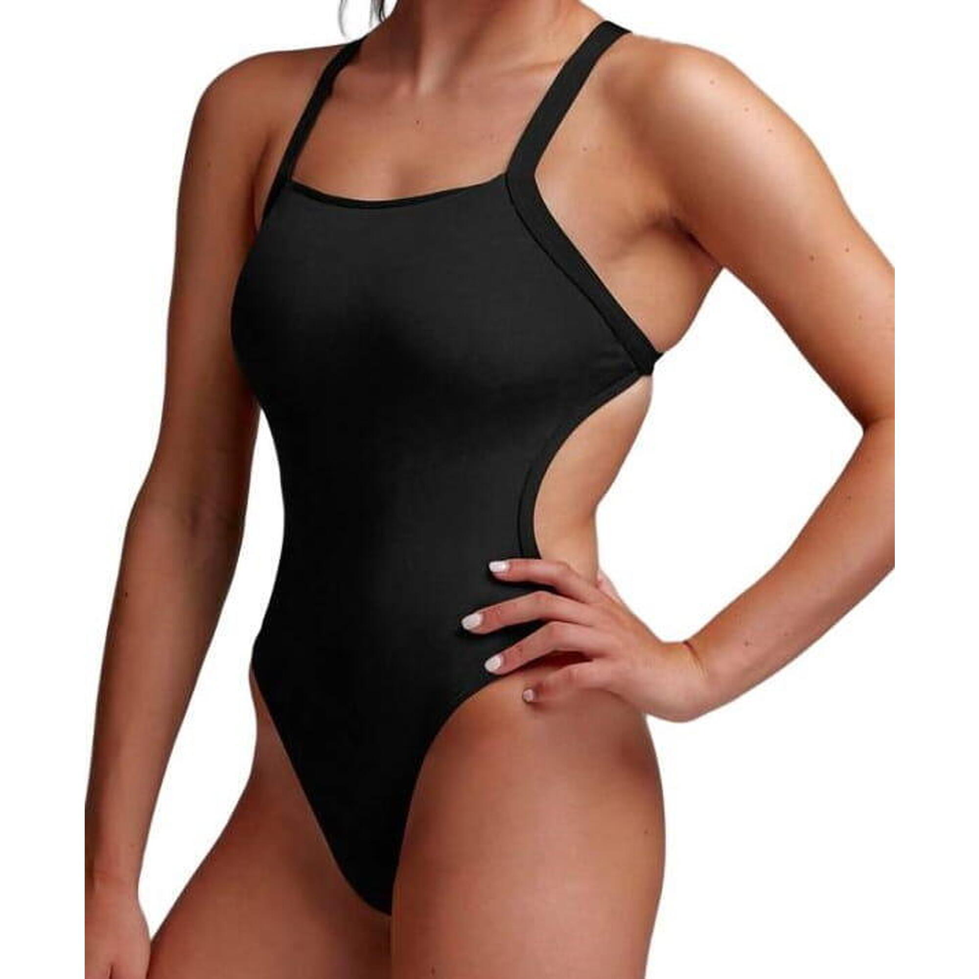 Damski strój do pływania Funkita Still Black - Brace Free