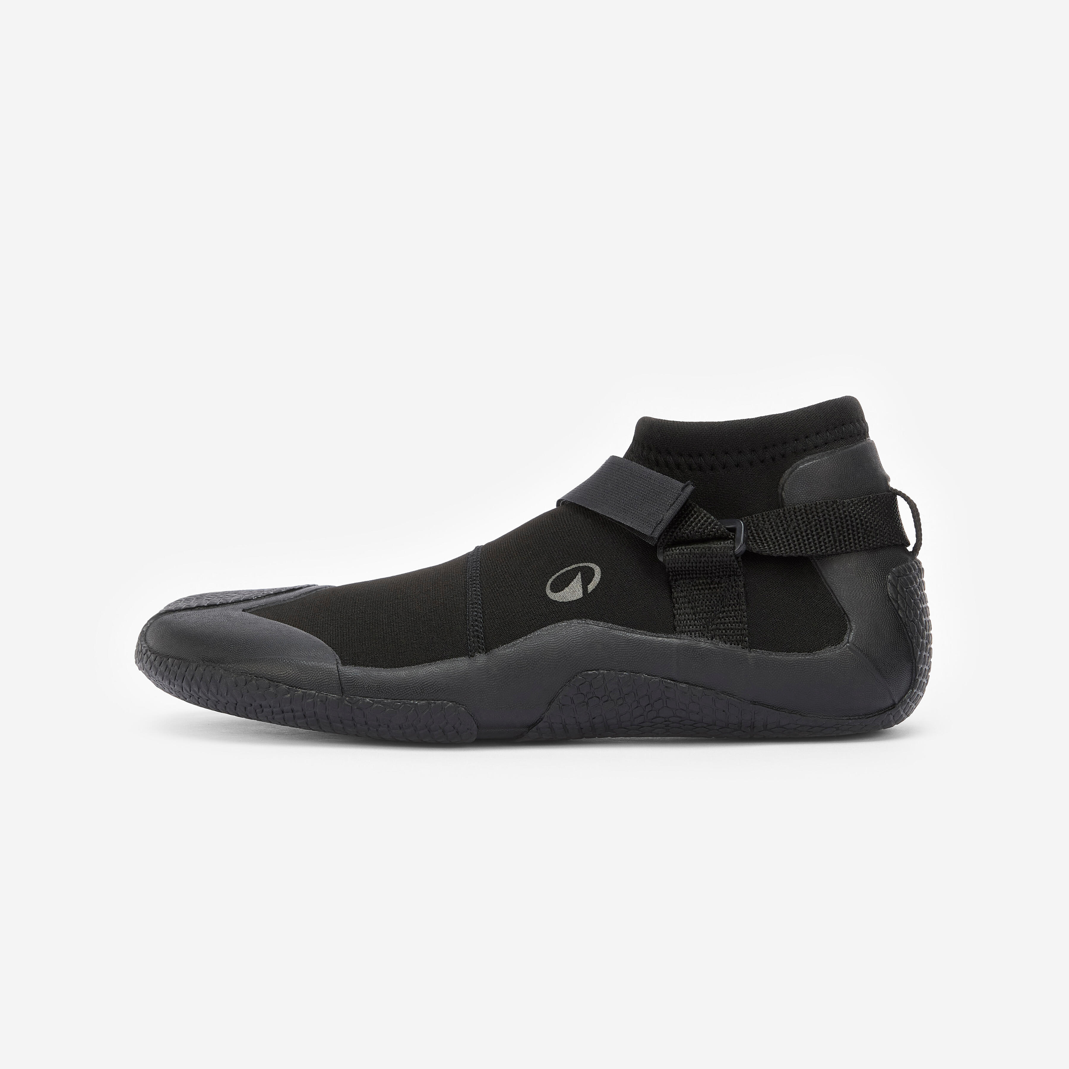 Buty neoprenowe niskie do surfingu i windsurfingu, 3 mm- 100 czarne