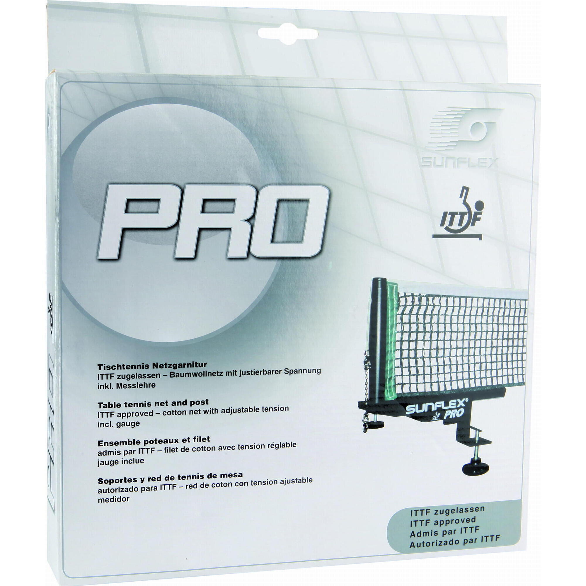 Siatka do tenisa stołowego z uchwytami SUNFLEX Pro 20270