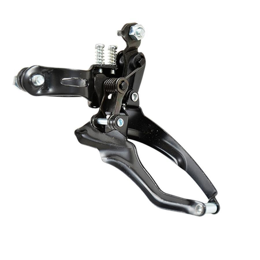 Przerzutka przednia o niskim naciągu do mechanizmu korbowego z wysokim kołnierze