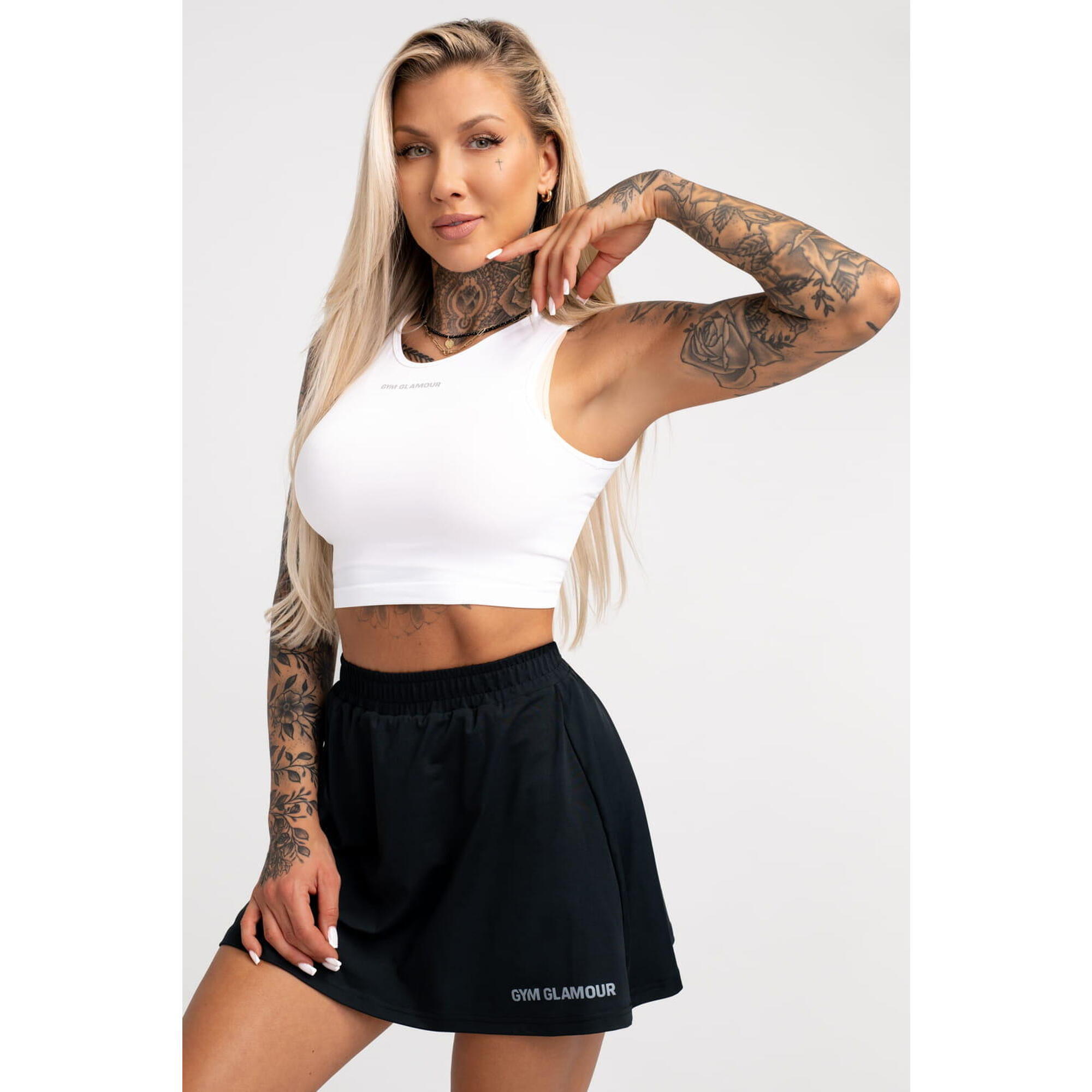 Top fitness damski Gym Glamour wiązany