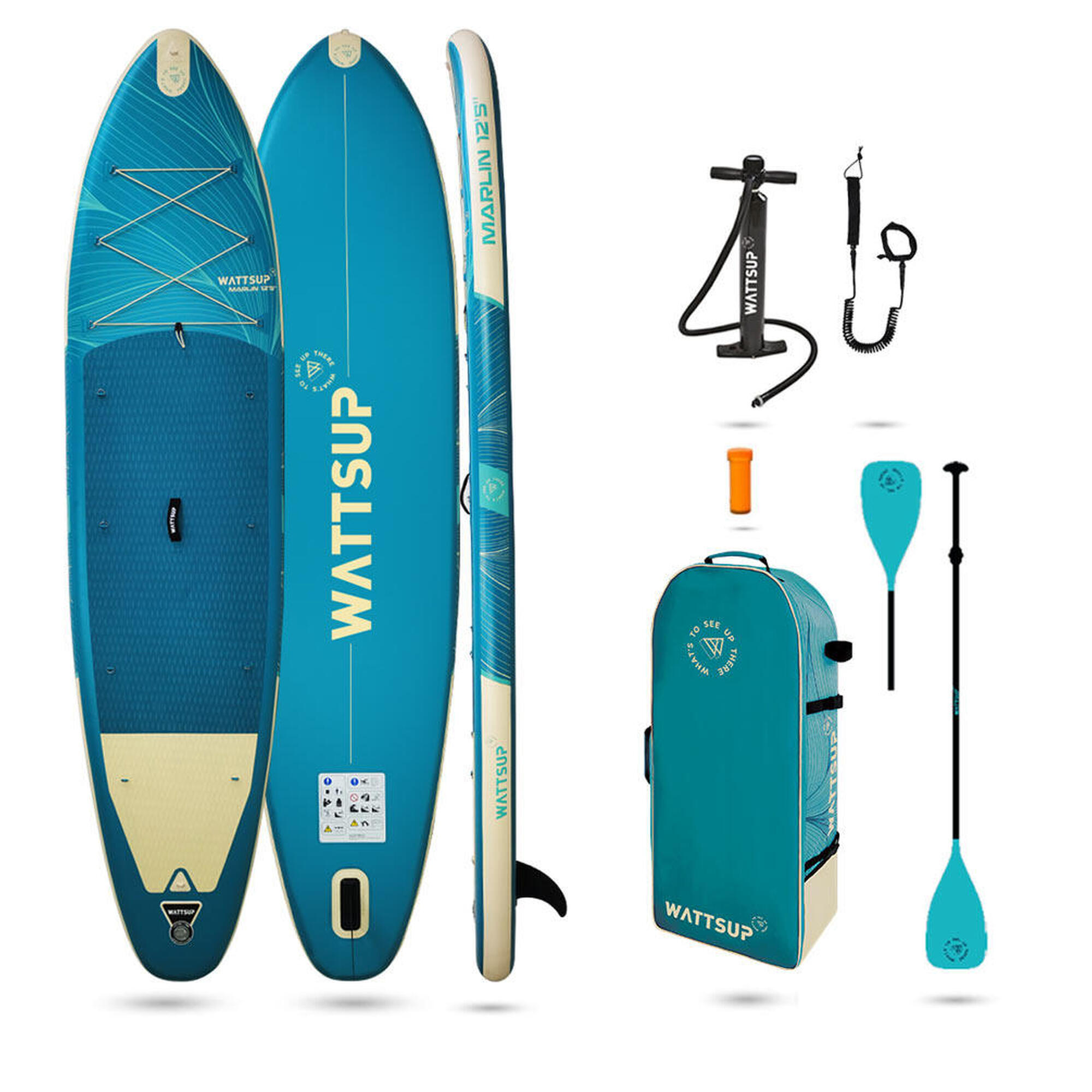 Deska SUP nadmuchiwana Duo MARLIN Dropstitch 378x89x15cm 12'5x35"x6”