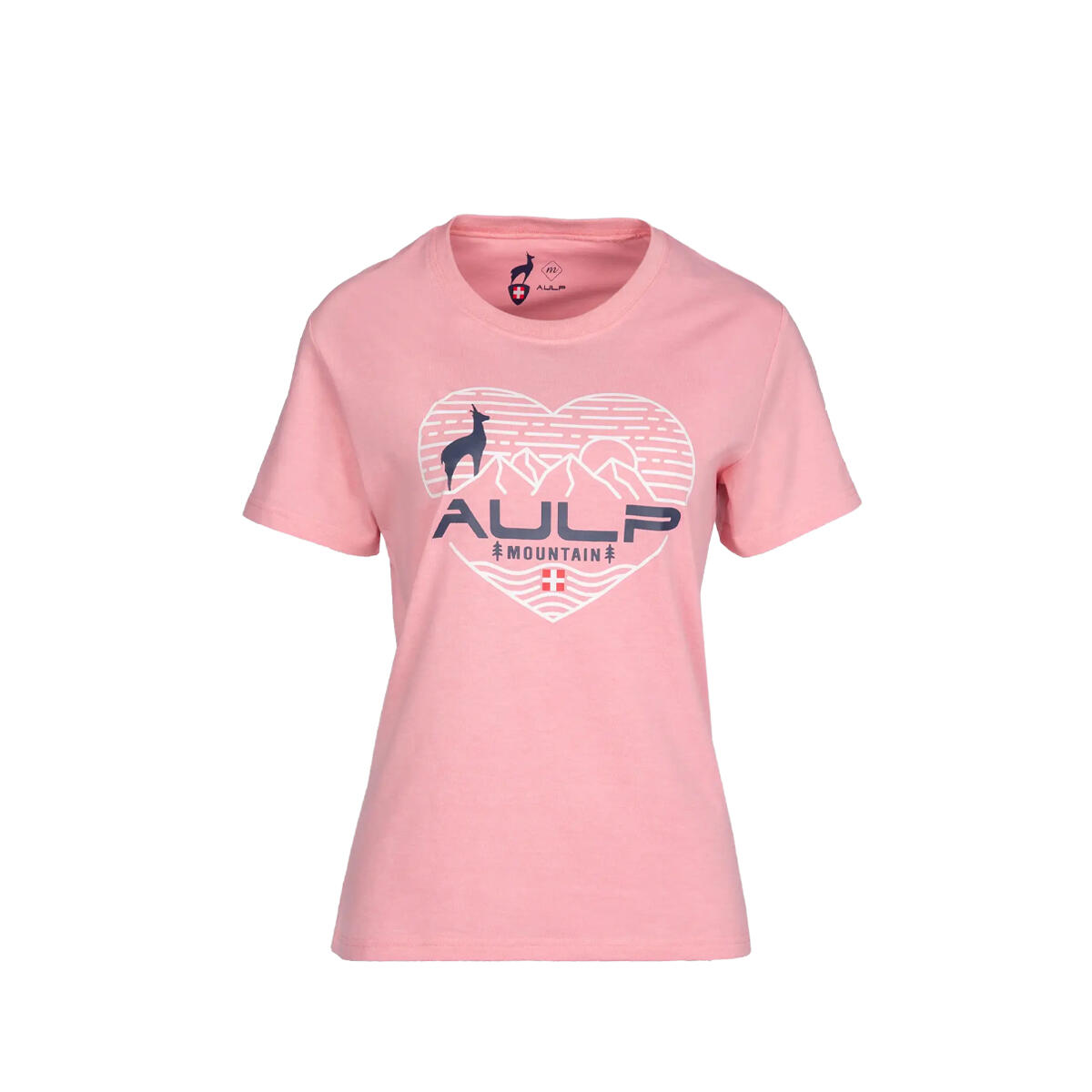 Koszulka damska AULP ROSSI bawełniana oddychająca luźny krój