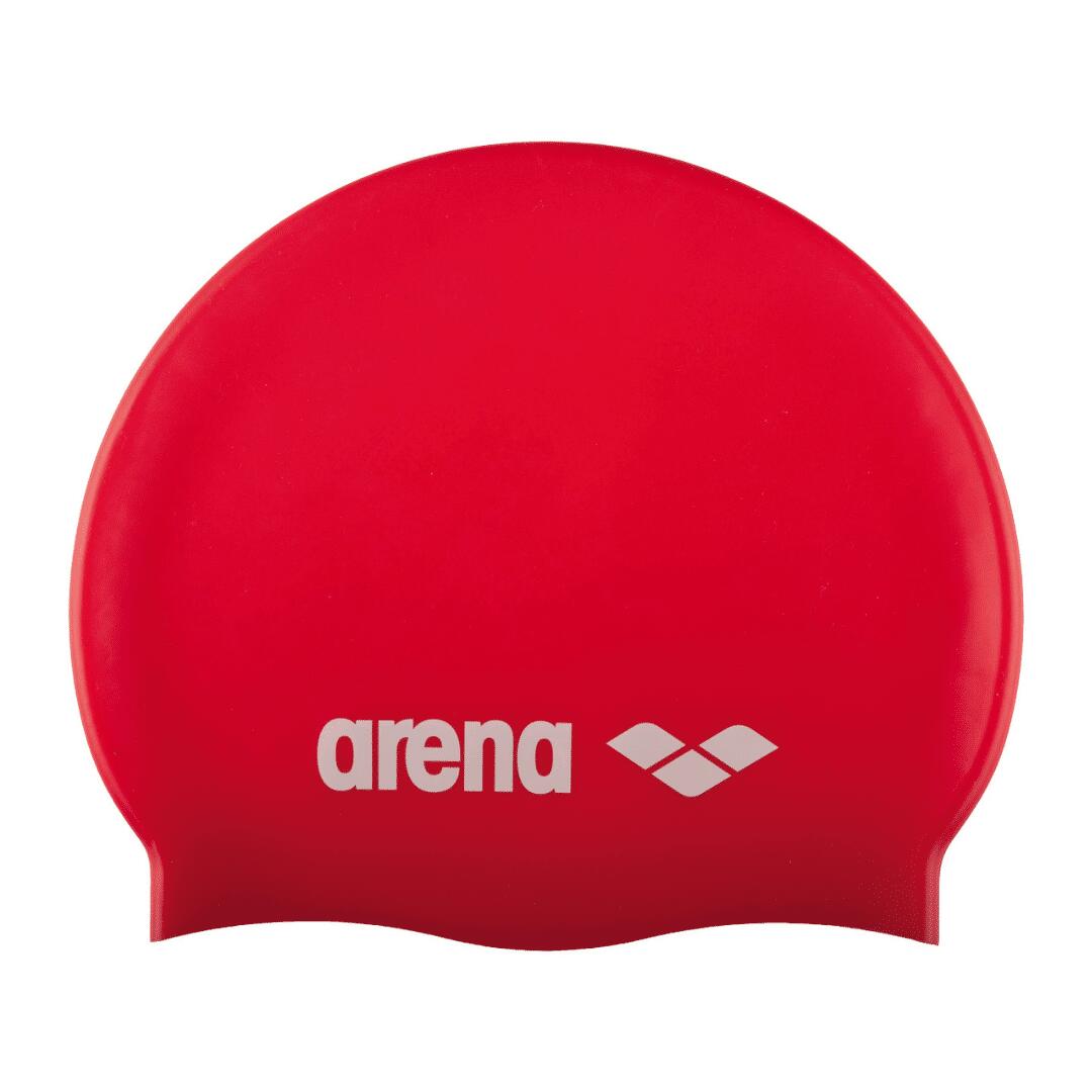 Arena Kinder Badmuts Classic Silicone Rood