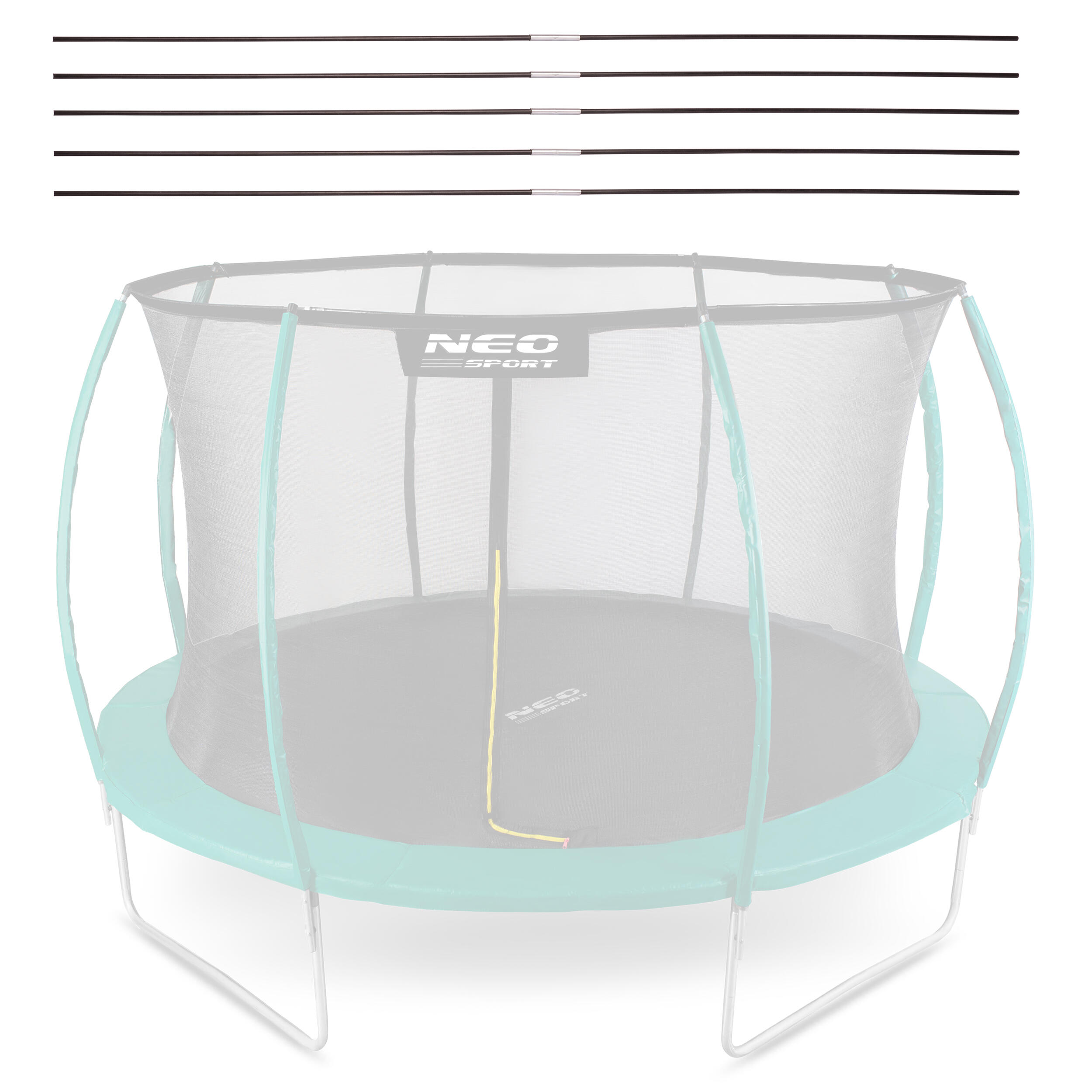 Ring górny pierścień siatki do trampoliny Neo-Sport 374cm 12ft