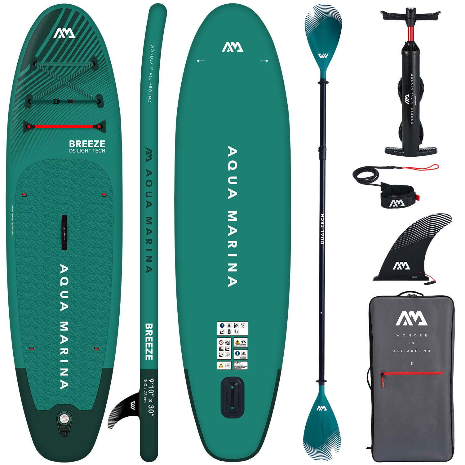 Deska Pompowana SUP Aqua Marina Breeze 9'10" + wiosło 2w1 Dual-Tech 2024