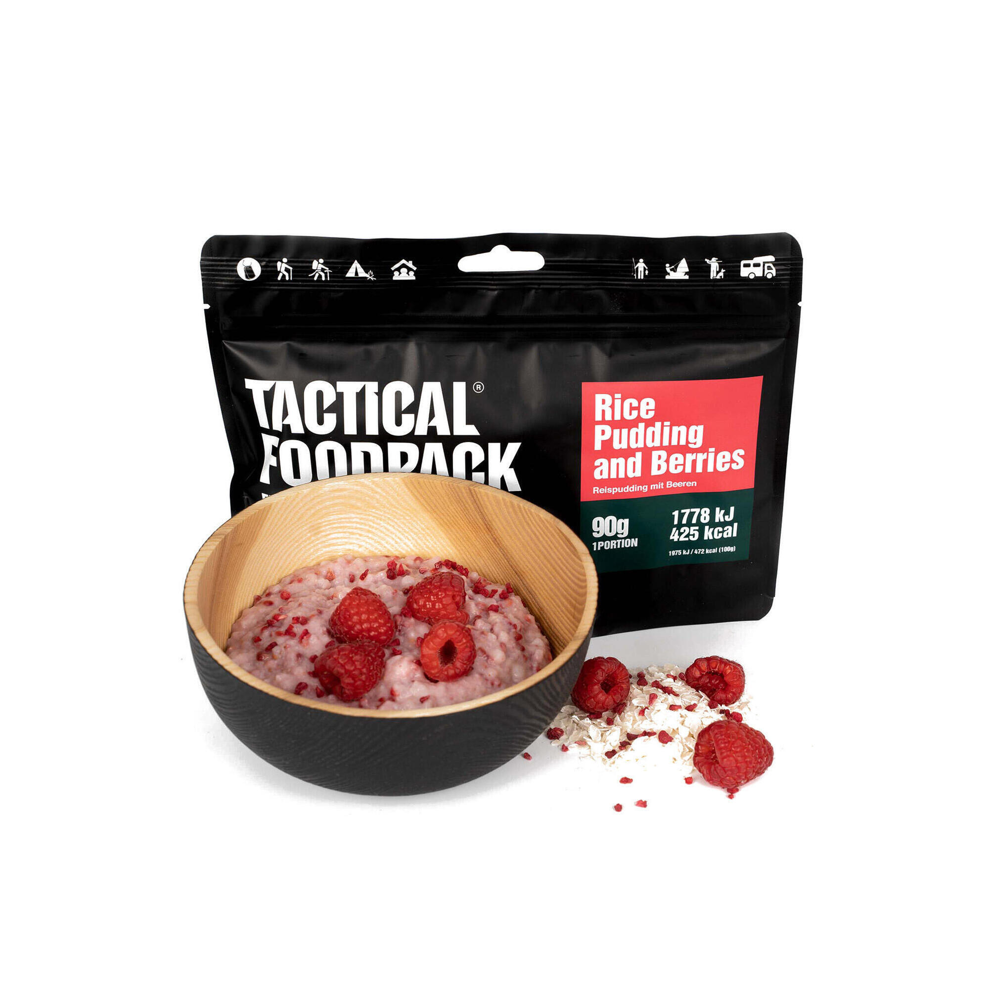 Liofilizat Tactical Foodpack Ryżowy pudding z malinami 290 g