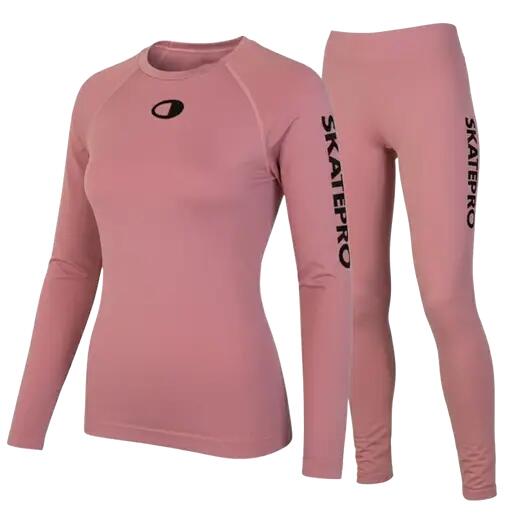 Sporty zimowe Bielizna unisex SkatePro Seamless Bielizna Zestaw - S-M - Różowy