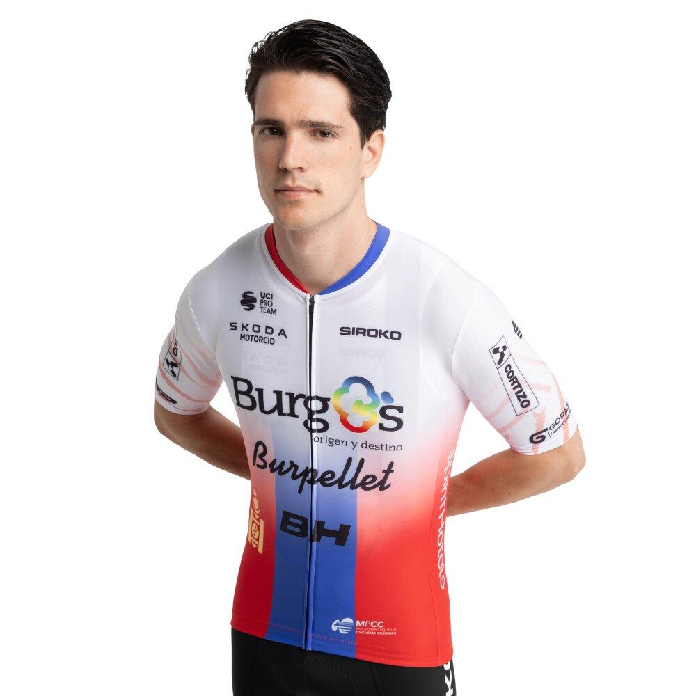 Męska koszulka kolarska z krótkim rękawem Burgos Burpellet BH x Siroko Siroko