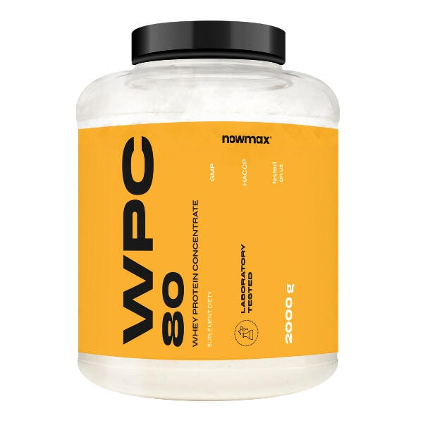nowmax® WPC 80 Whey Protein 2000 g smak truskawkowy