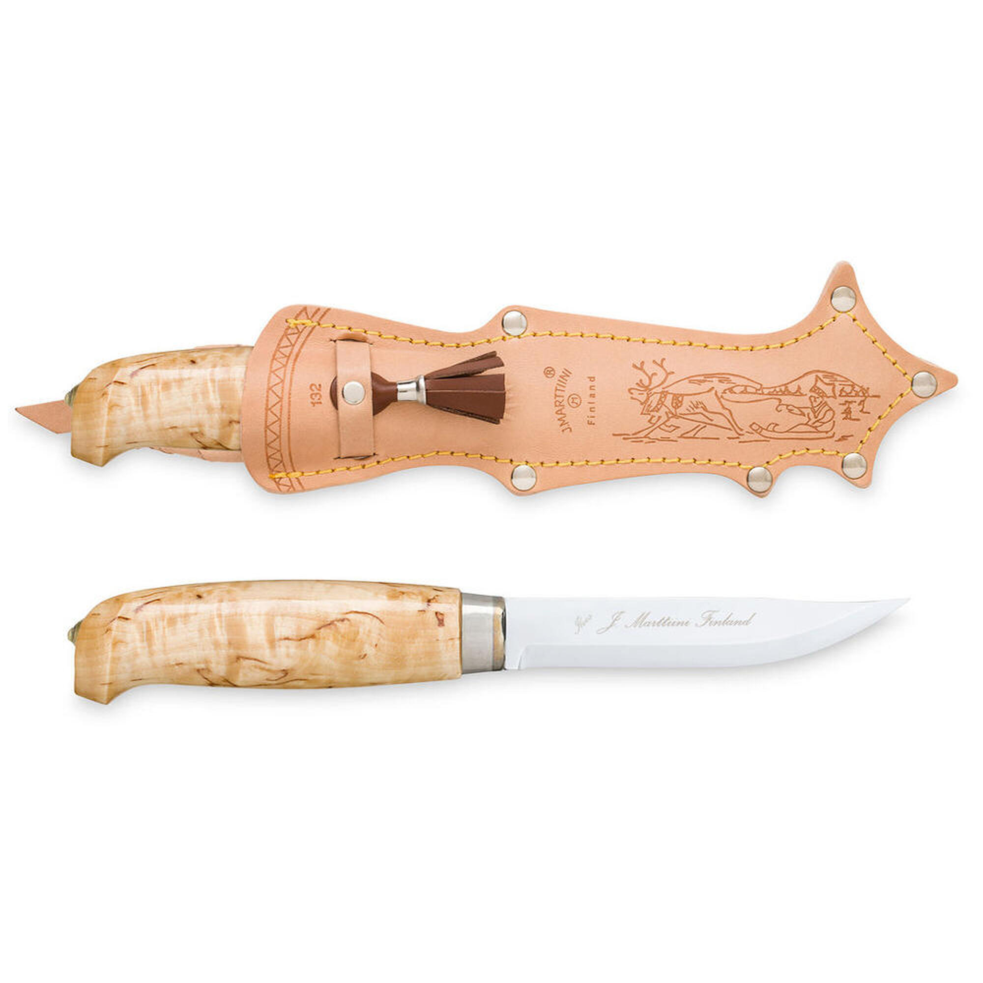 Nóż fiński Lynx 132 132010 z rękojeścią z brzozy karelskiej