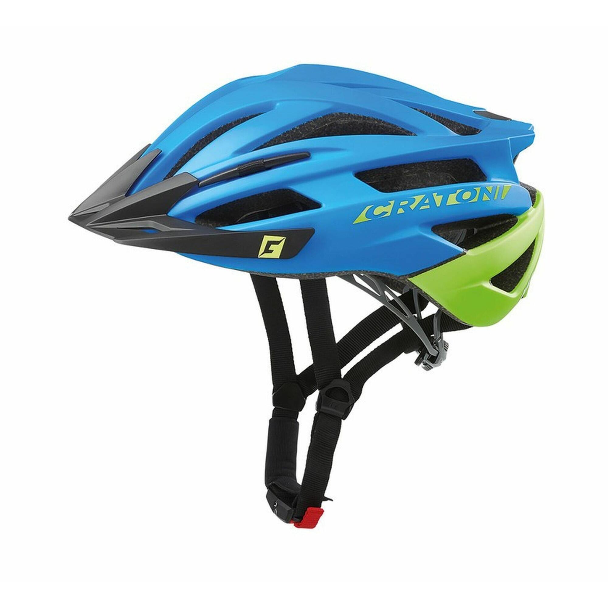 Kask rowerowy MTB Agravic blue/lime matt