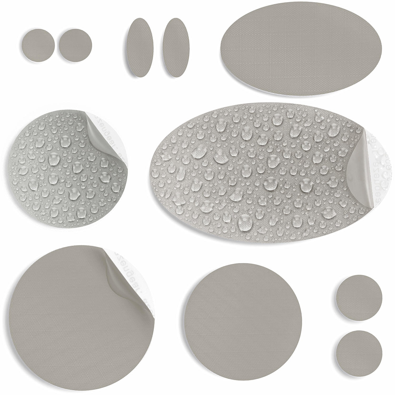 Łatki naprawcze do kurtek puchowych, wodoodporne do naprawy dziur (taupe)