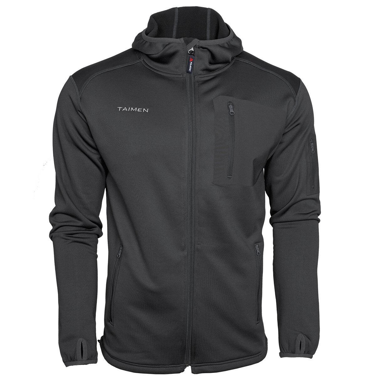 Bluza z kapturem Taimen Polartec Power Stretch - Czarna