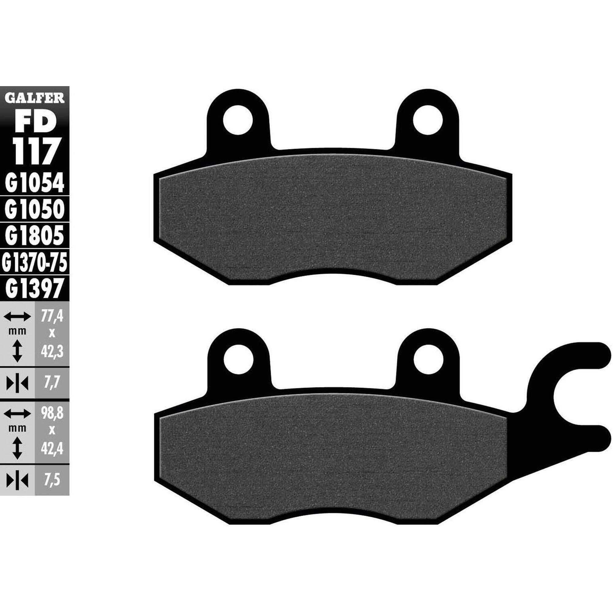 Galfer FD117 G1054 Organiczne Klocki Hamulcowe do Rowerów