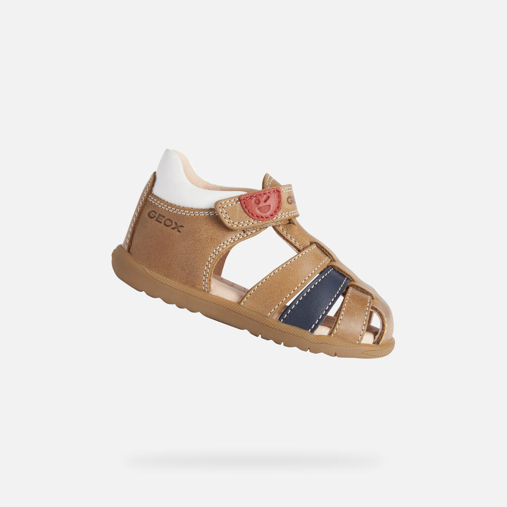 Sandały Geox Model B Sandal Macchia Boy Kolor Brązowy