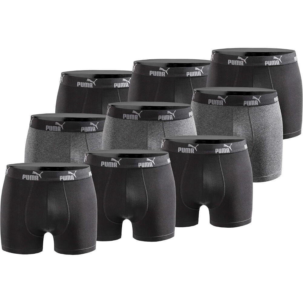 Bokserki majtki męskie Puma Boxershorts 9-pak bawełniane