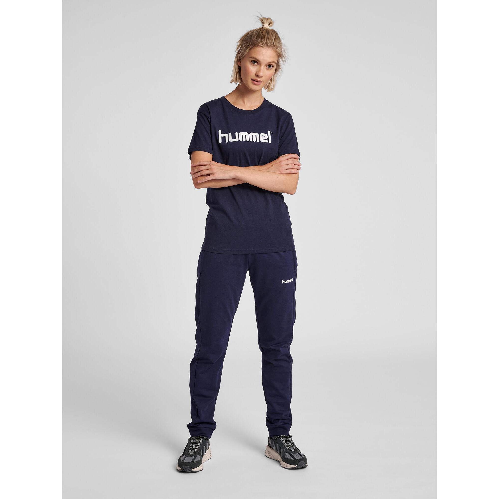 Koszulka sportowa z krótkim rękawem damska Hummel Cotton Logo