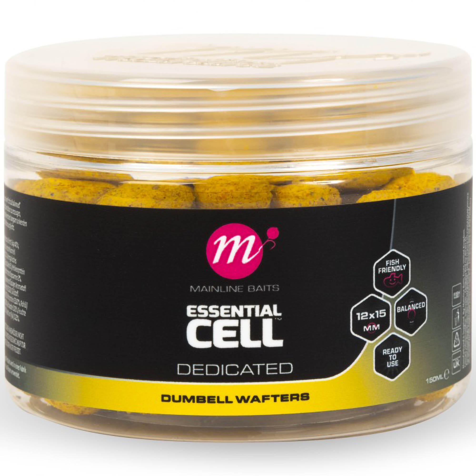 Przynęta Kulki Mainline Essential Cell Dumbell Wafters 12X15Mm