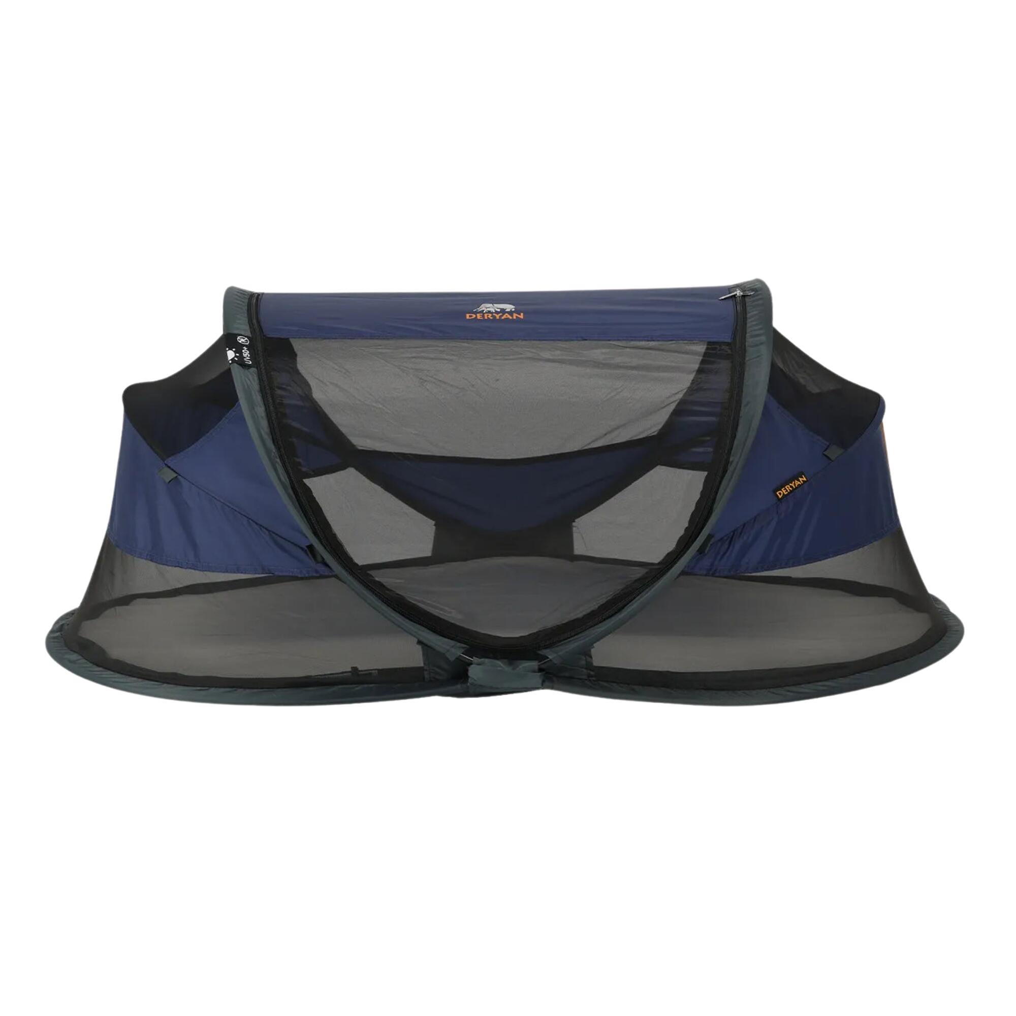 Deryan Baby Luxury Camping Bed – w tym samopompujący materac – granatowy