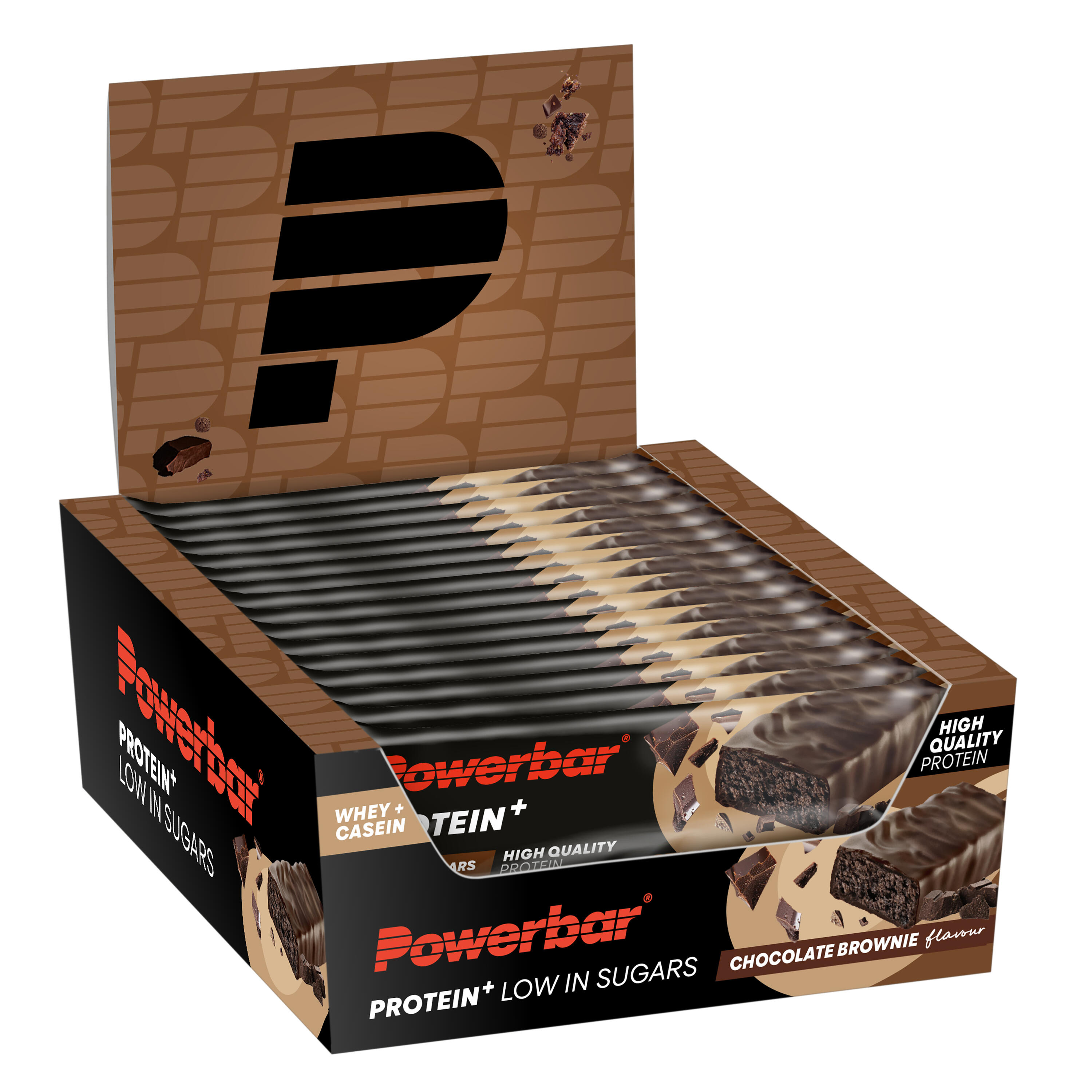 Powerbar Protein Plus Low Sugar Bar (16x35g) Chocolate Brownie - Batony