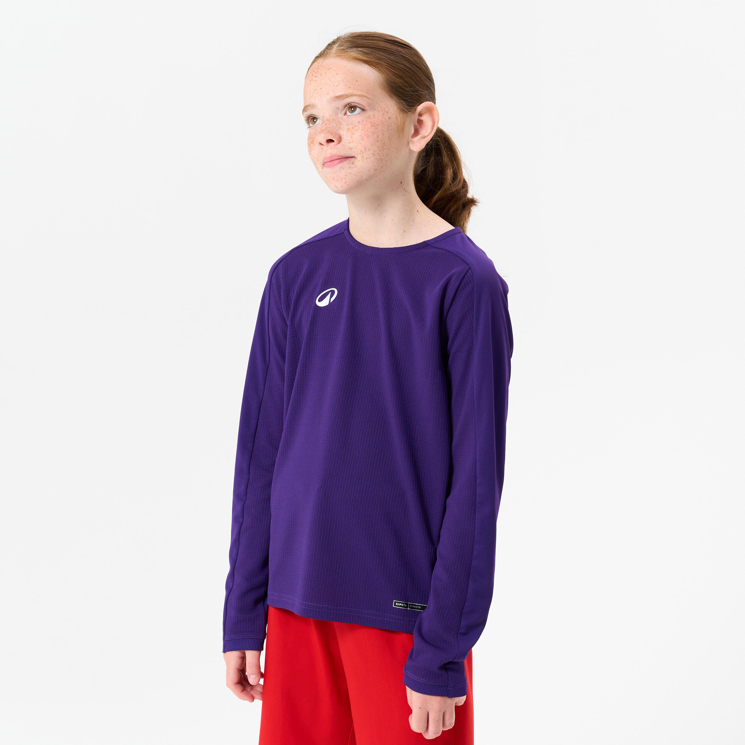 Koszulka piłkarska z długim rękawem dla dzieci Kipsta Viralto Club